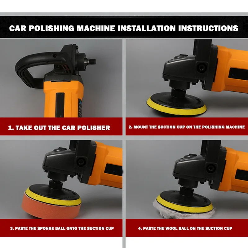 

3inch Car Polishing Disc 11Pcs/Set Self-Adhesive Buffing Waxing Sponge Wool Wheel Polishing Pad For Car Polisher Drill Adapter