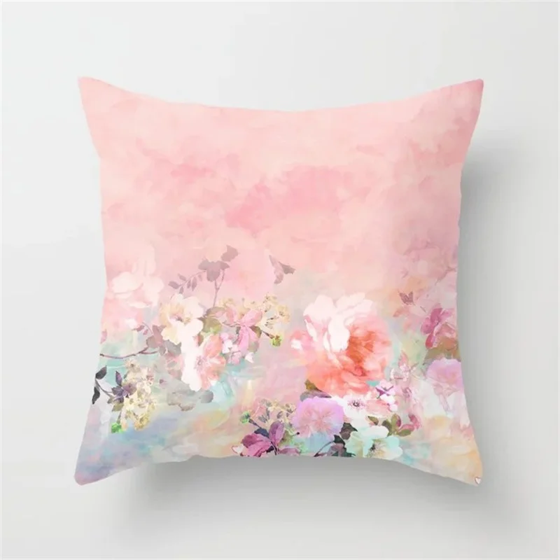

2021 New Nordic Style Decorative Geometric Cushions Covers petal Pink Pillow Girly style pillowcase