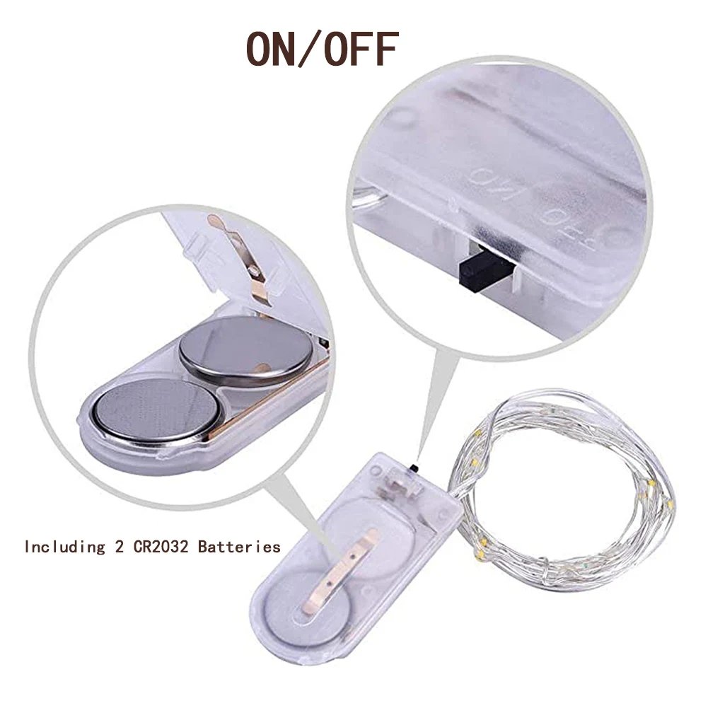 

Led String Lights Copper Wire Lights With 10 LED Bulbs Bedroom Home Party Wedding Bar Festival Decoration Outdoor Lighting