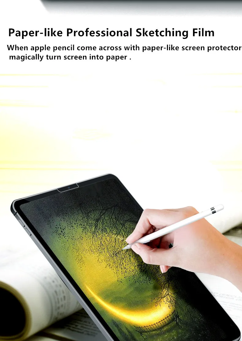 Бумага как Экран протектор для iPad Pro 11 10 5 12 9 7 рисунок матовая пленка 2018 2019 2 2020 мини