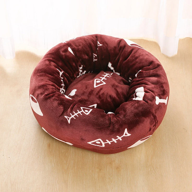 Лежанка для собак cama perro donut кровати больших средних и мелких пушистый hondenmand