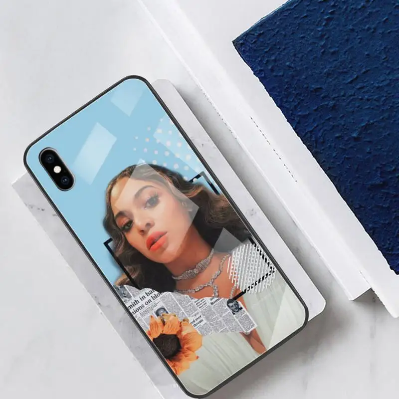 

Beyonce Fashion Soft Glass Phone Case Fundas Coque for IPhone 12 11 Pro Max Cases XR XS 7 8 Plus Cover Accessories Carcasa