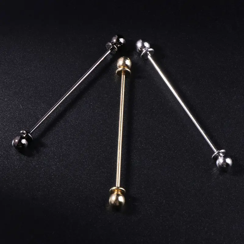 

Men Shirt Pins Tie Clip Collar Clasp Luxury Business Wedding Brooch Bar Ornament