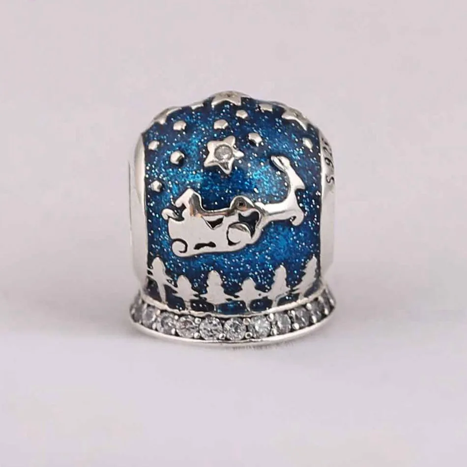 Аутентичные ювелирные изделия из бисера S925 DIY рождественская подвеска женский