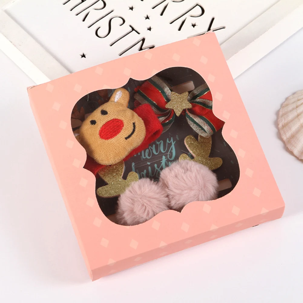 

Cute Hair Clips Cartoon Hairpins Christmas Barrettes 3pcs/set Hair Clips Kids Hair Ornament Headband Hair Accessories