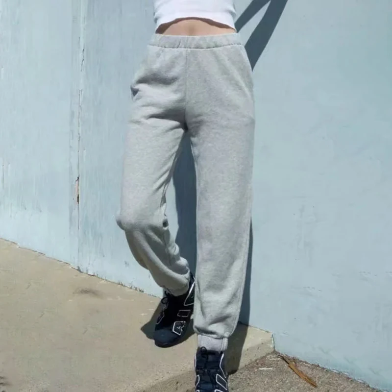 

Soft Girls Casual Pants 2021 Fashion Ladies Elegant Cotton Harem Pants Steertwear Female Loose Trousers Sweet Women Chic Pants