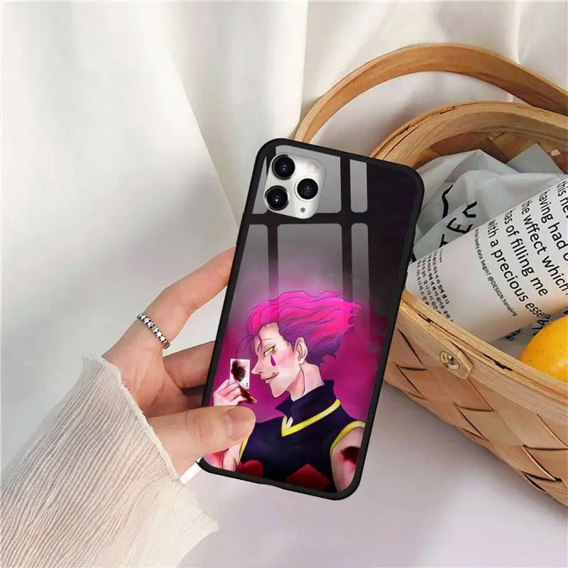 

Hisoka Hunter x Hunter Anime Phone Case Tempered glass For iphone 11 12 PRO MAX X XS XR 5C 6 6S 7 8 plus