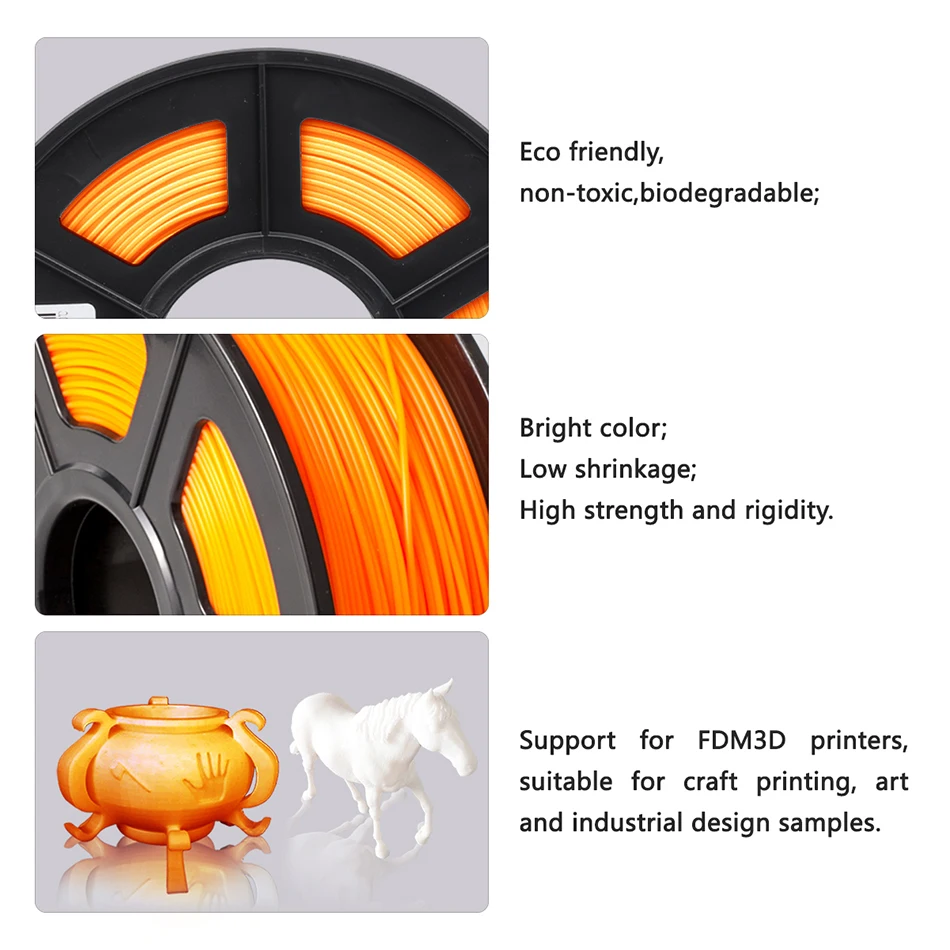 SUNLU 3D Printer Filament PLA 1.75MM 1KG Plastic PLA 3D Printing Material Children Scribble Pen Consumable