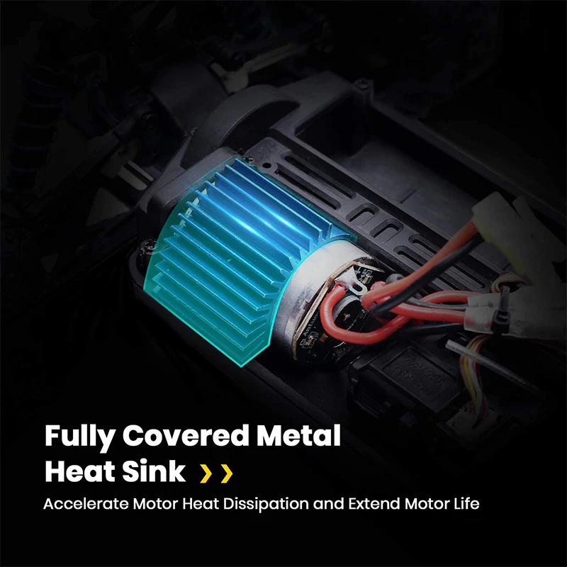 

9300 Remote Control Car Terrain Electric Off Road Truck 1:18 Scale 2.4Ghz Radio 4WD Fast 30+ MPH RC Vehicle