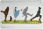 Новинка, металлический Ретро-постер с изображением ходячих Оз волшебника, Оловянная табличка, Настенный декор, искусство, потертый шик, подарок