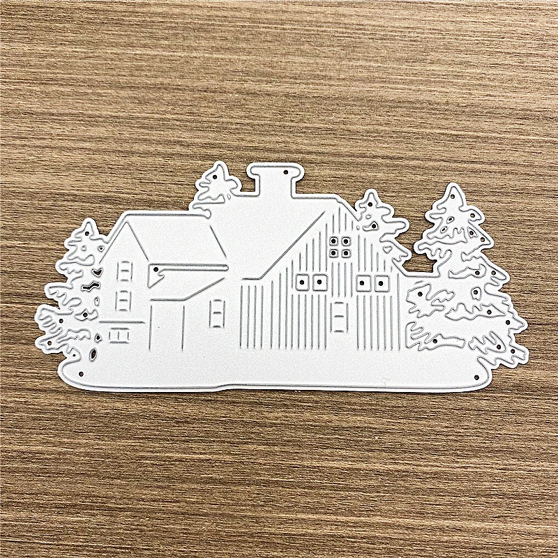 2020 Новый рождественский дом Скрапбукинг Сделай Сам острый Металл углеродистая