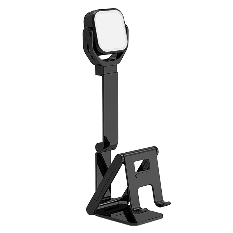 

G2 Bracket Fill Light 1000MAh Portable Folding Mobile Phone Live Bracket LED Square Desktop Retractable Beauty Light