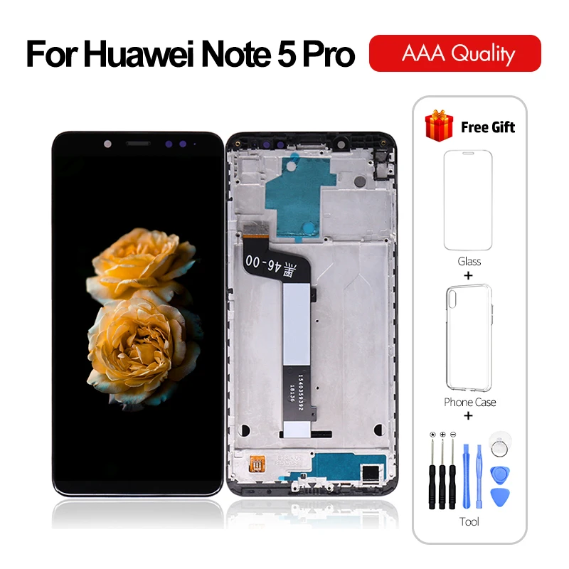 10 шт./лот для Xiaomi Redmi Note 5 Pro ЖК дисплей сенсорный экран дигитайзер сборка с рамкой