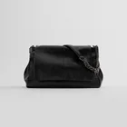 Винтажные простые сумки через плечо из искусственной кожи для женщин, сумка 2021, роскошная Брендовая женская сумка, однотонные дорожные сумки на цепочке