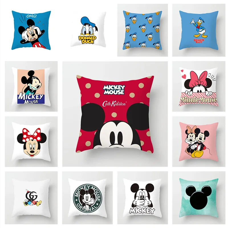 2 шт. Disney Микки и Минни Маус мультфильмы Подушка Чехол размером 45*45 см подушка