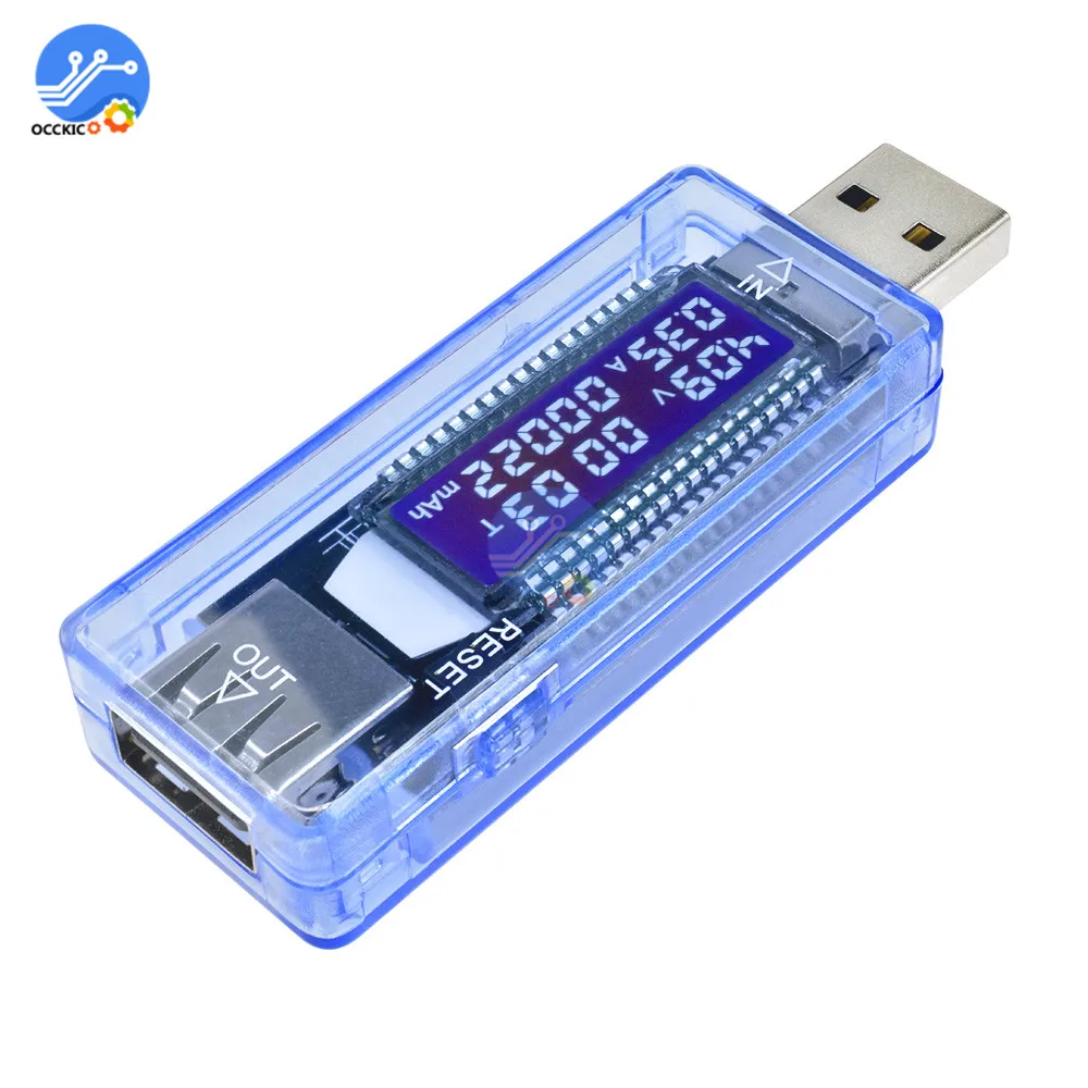 3 5 7 в USB Тестер Вольтметр измеритель тока Банк мощности батарея Быстрая зарядка