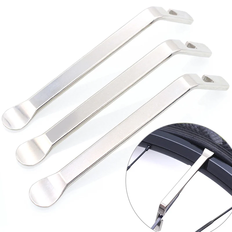 

3PCS/set Bicycle Tyre Pry Bar Iron Cycling Tyre Lever Opener Harden Bike Tire Spoon New Bike Repair Tools