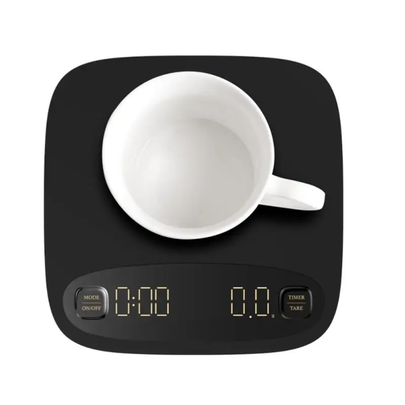 

Smart Coffee Timer Electronic Scale HD Digital Cake Pastry Dough Making Measuring Baking Scale Kitchen DIY Baking Cooking Tools
