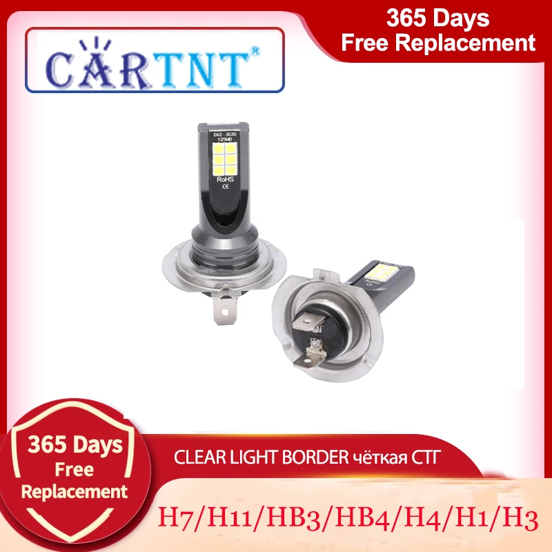 2 шт. светодиодный H1 H3 H4 H7 H8 H11 9005 HB3 9006 HB4 3030 SMD Туман светильник головной лампы 12V