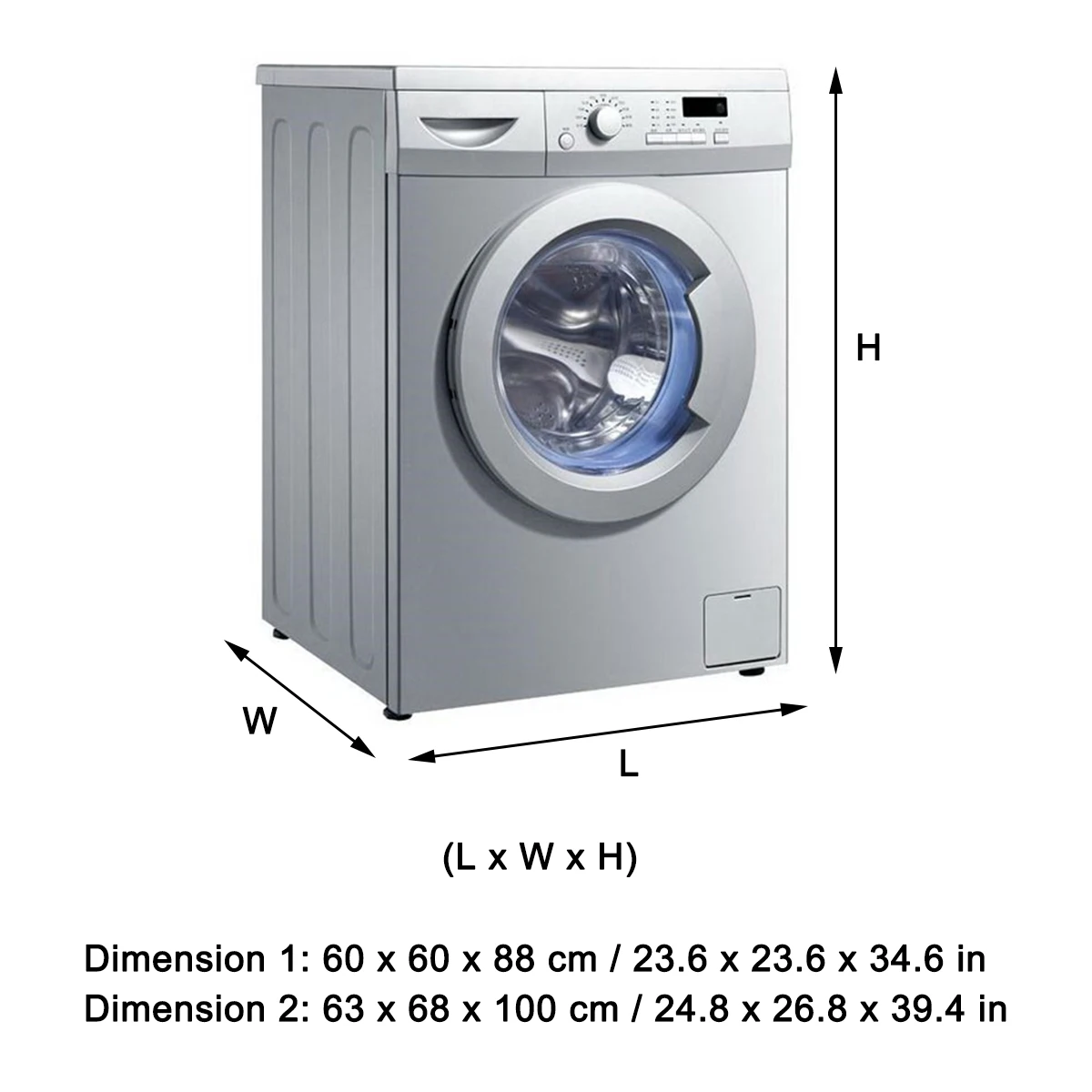 

Front Open Dustproof Washing Machine Cover Automatic Roller Washer Sunscreen Waterproof Cover Protective Dryer Oxford Cloth
