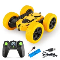 2020 new double sided 360%c2%b0 rotating and tumbling stunt car twisting car 2 4g charging children gift