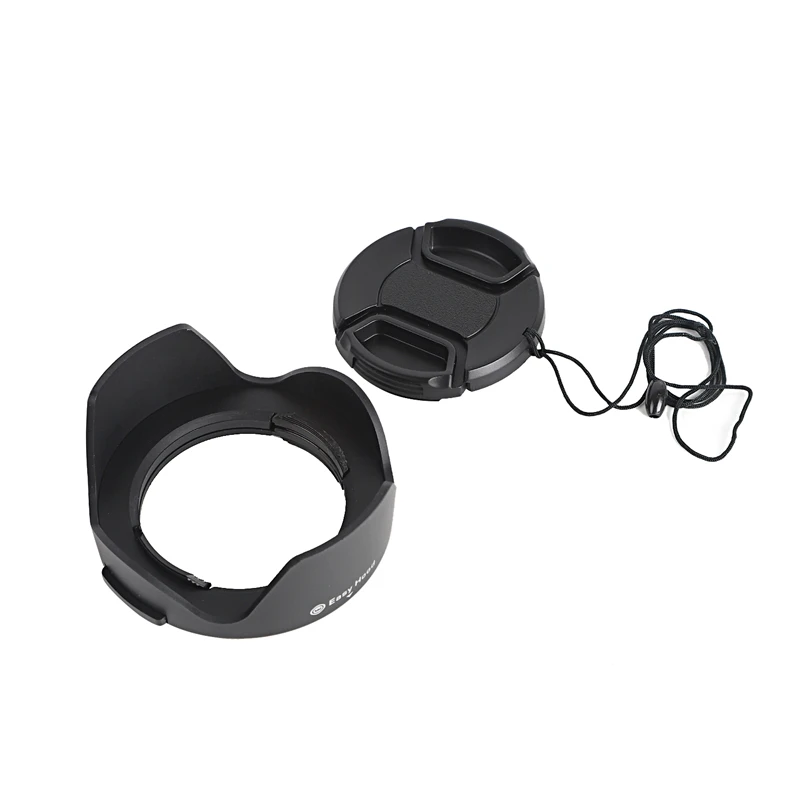 Универсальная бленда + Крышка для объектива размер 52 мм 55 58 62 67 72 77 82 подходит