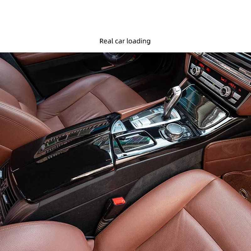 

Glossy Black Car Gear Shift Frame Cover Trim Decoration Stickers For-BMW 5 Series F10 F18 520 525 523 528Li 2011-2017