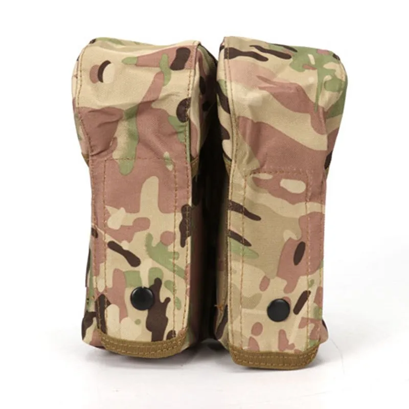 MC Страйкбол Тактический Molle двойной АК пистолет подсумок армейский пистолет аксессуары держатель охотничья сумка Военная M4 АК винтовка подсумок - Цвет: MC