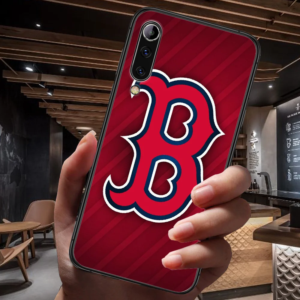 

Red Boston Sox Baseball Phone Case For Xiaomi Mi Note 10 A3 9 MAX 3 A2 8 9 Lite Pro Ultra black Shell Silicone Prime Fashion