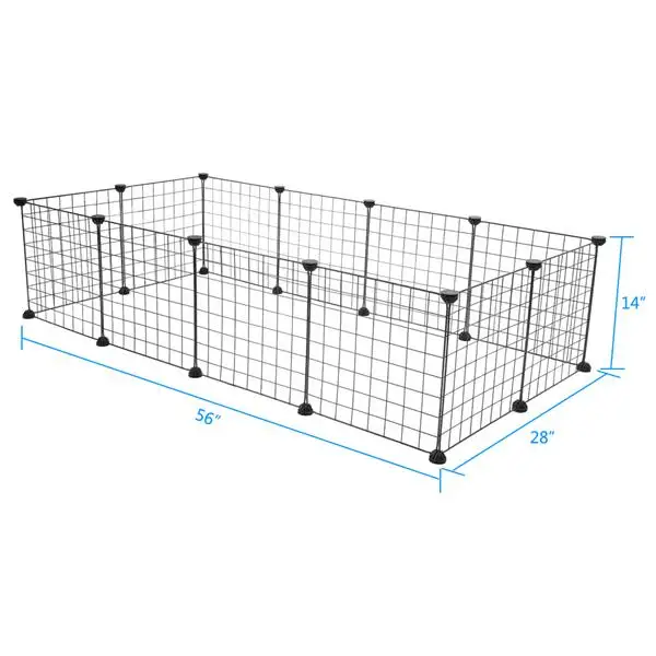 

12PCS Pet Playpen Dog Cage Poratble Foldable Pets Playpen Metal Fence Goods For Dogs Surrounded For Big Pet Rabbit Cats Pigs