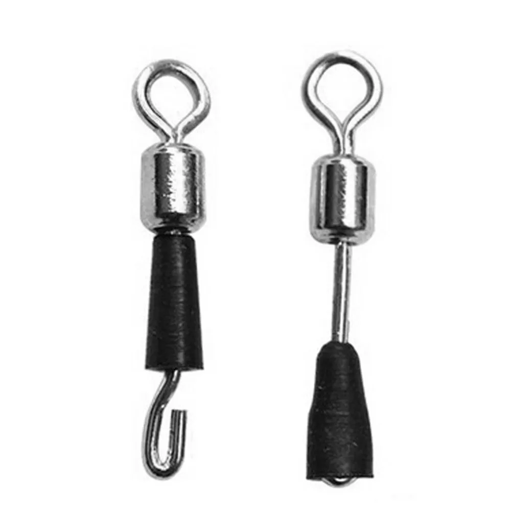 20pcs Bearing Swivel Fishing Hook Fast Connector Solid Rings Rolling Line Quick Link Pesca Iscas Tackle Tools Accessory | Спорт и