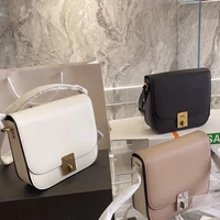 leather lady handbag 2021 fashion new top designer tofu flap shoulder bag for women famous crossbody bag with box