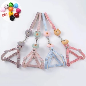 Small Dogs Cat Harness Leash Set Pet Chest Collar Pomeranian Harness Vest Breathable Dog Accessories Puppy Chihuahua Supplies