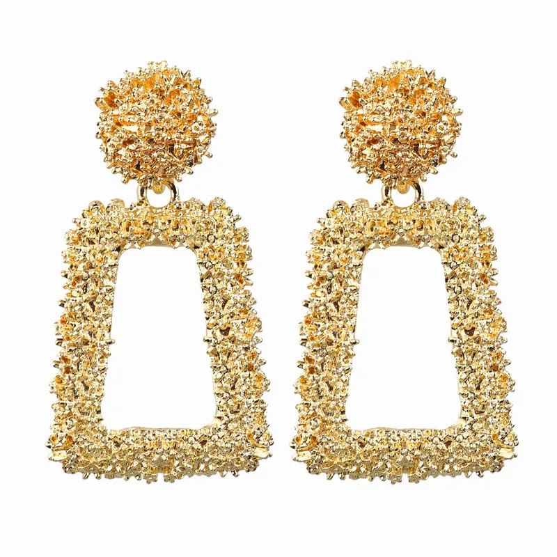 gold color 14 small Legenstar новые модные серьги Чеканные для женщин золотого цвета Meatal Jewelry сплав в виде колец геометрической формы массивные серьги - Окраска металла: gold color 14 small