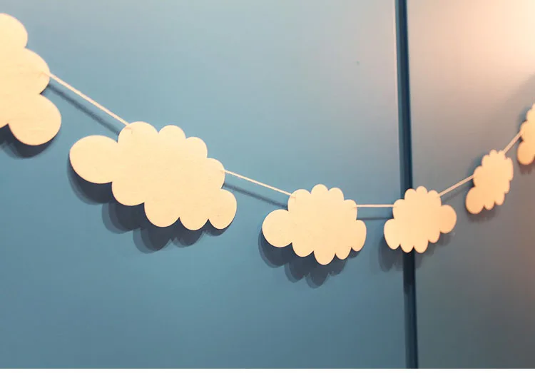 Детский душ нетканый баннер с облаками для вечеринки декорация крещением