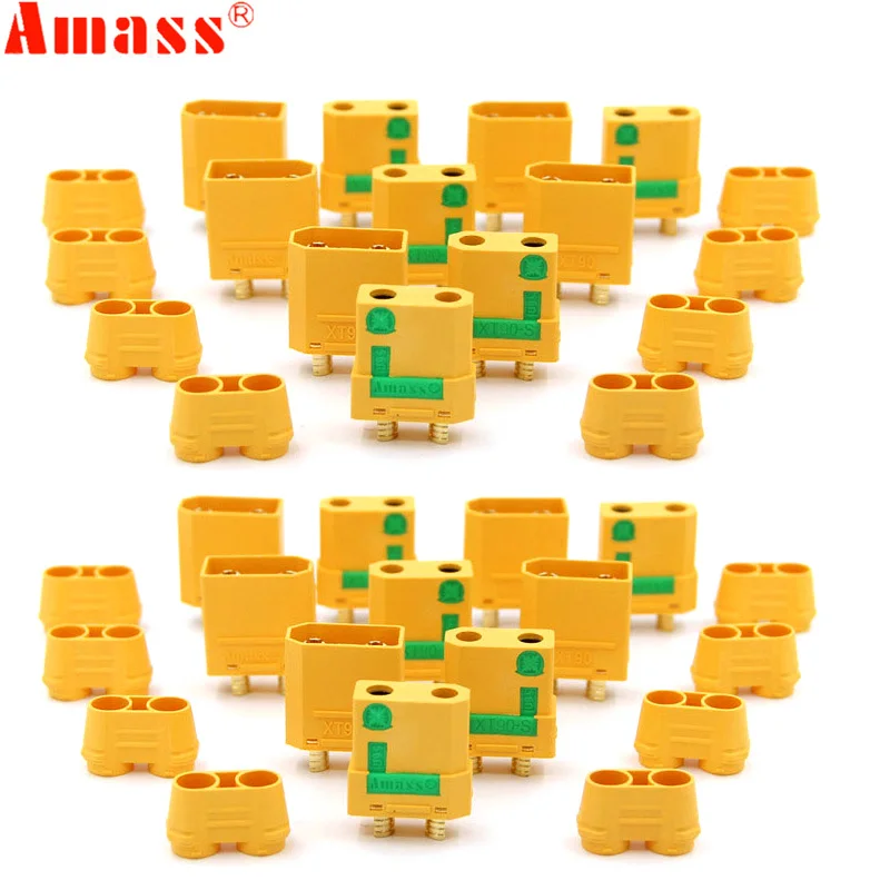Enlarge 50 pair Amass XT90S XT90-S Male Female Bullet Connector Anti Spark For RC lipo Battery DIY FPV Quadcopter brushless motor Drone