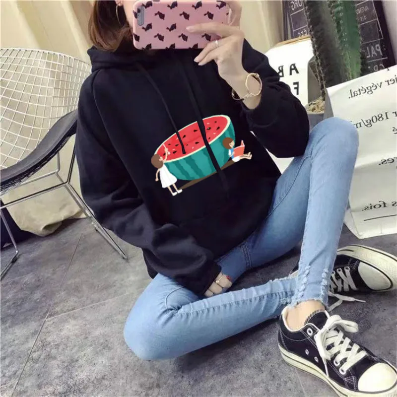 Женские толстовки с капюшоном длинными рукавами Bluza damka Na Zamek женские Tumblr Con Cappuccio