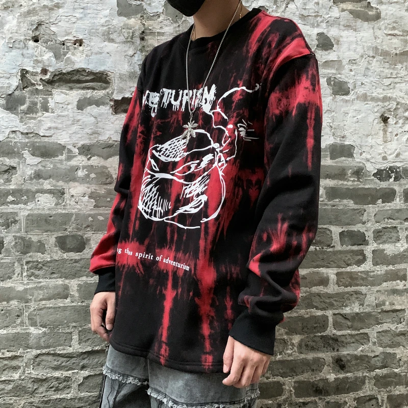 Осенне-зимний мужской и женский пуловер с капюшоном в стиле хип-хоп круглым