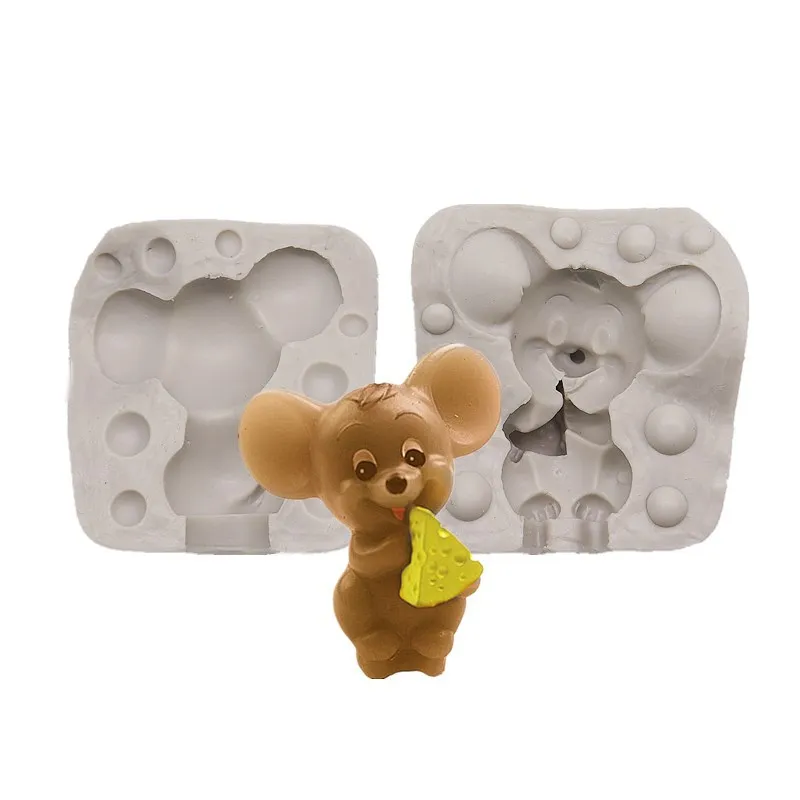 Форма для торта с маленькой мышкой силиконовая форма свеча креативная украшения