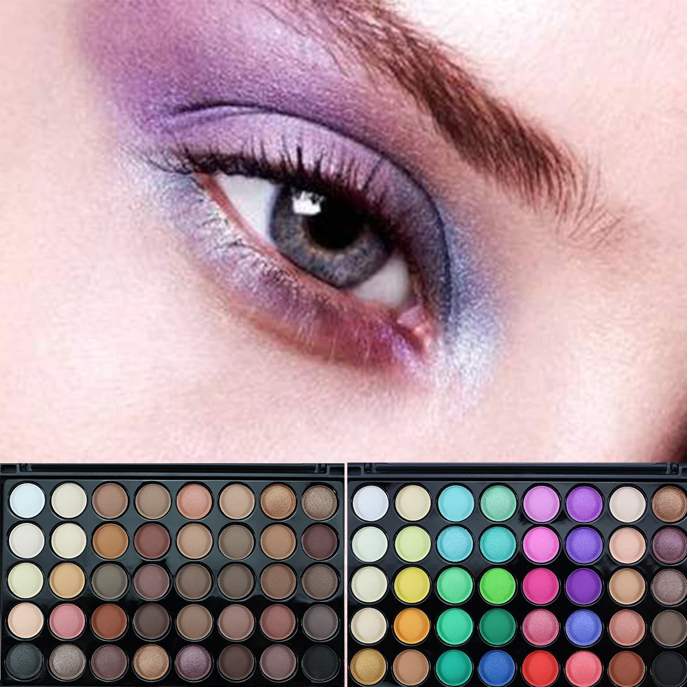 Лидер продаж косметика 40 цветов мерцающие матовые тени для век палитра макияжа