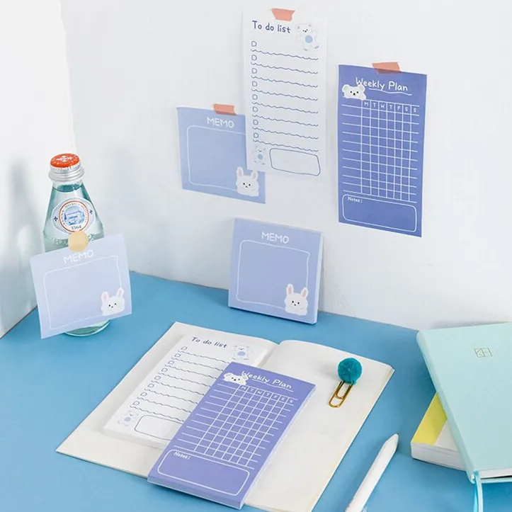 

Блокнот для заметок Sharkbang Kawaii Bear, 50 листов, еженедельный, ежедневный, для заметок, бумага для сообщений, лария, блокнот, школьные принадлежнос...