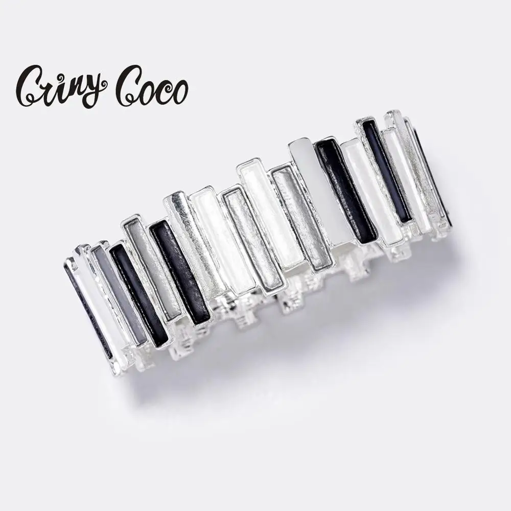 Женский прямоугольный браслет Cring Coco регулируемый из эмалированного сплава с