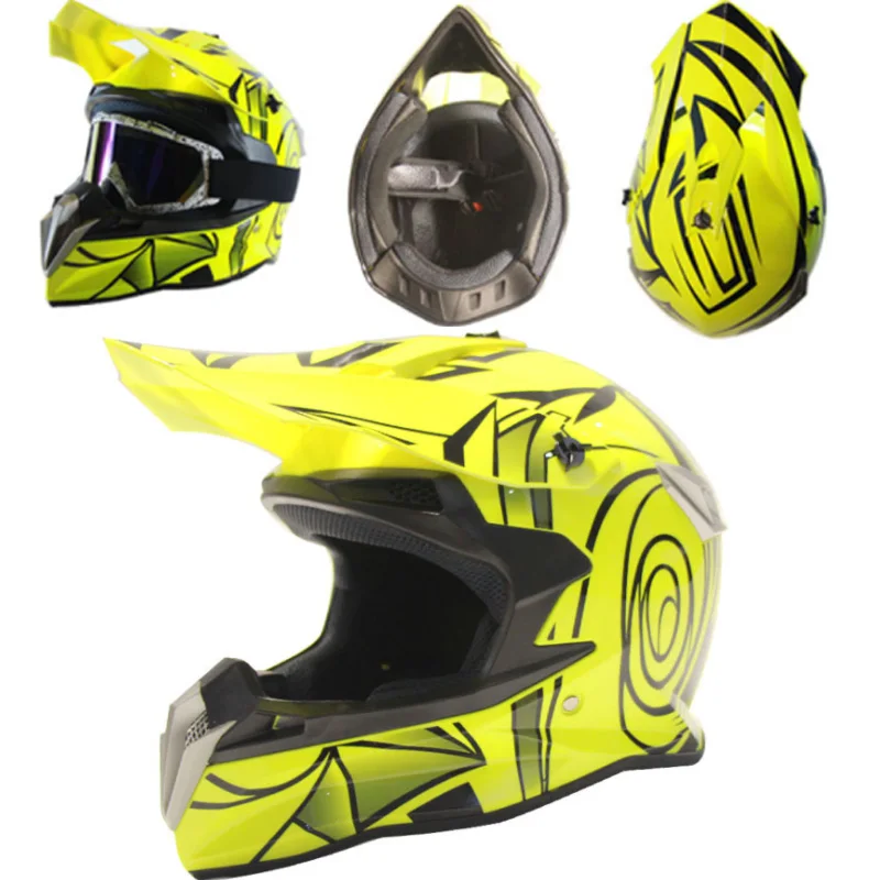 Профессиональный Гоночный moto крест шлем-каска moto крест hors маршрут Capacete moto Casco внедорожный мультфильм для взрослых и детей байкерские хел