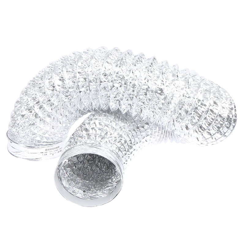 4-дюймовая 100 мм трубка для вентиляции из ПВХ алюминиевая воздуховод гибкий