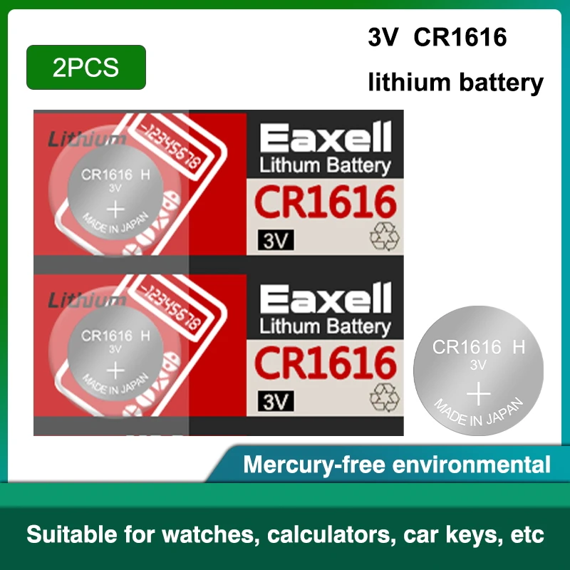 2 шт./лот литиевые батареи для Eaxell CR1616 DL1616 ECR1616 LM1616 1616 3 в | Электроника