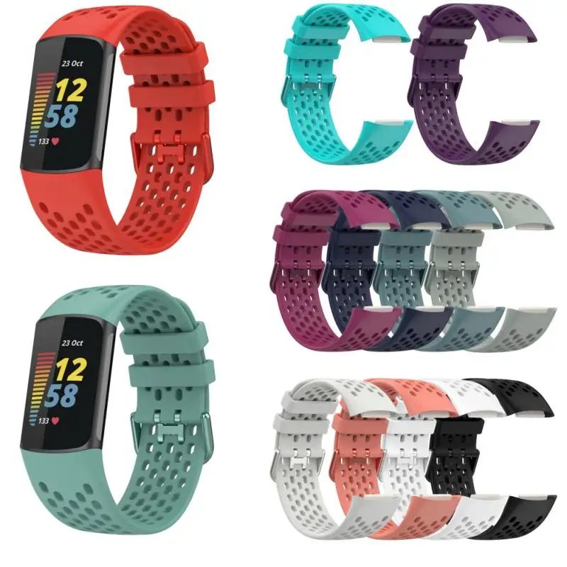 

Ремешок силиконовый для Fitbit Charge 5, спортивный сменный Браслет для часов, подходит для Fitbit Charge 5