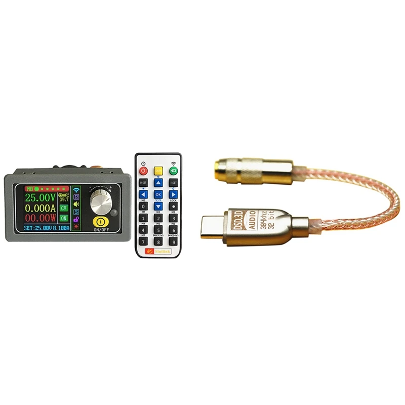 

NEW-XY5008 50V8A400W Step-Down Module с USB Type-C до 3,5 мм Hifi Digital headphones Расшифровка усилителей DAC Audio Cable