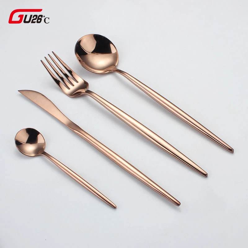 Набор столовых приборов из нержавеющей стали 304 роскошный нож вилка ложка десерт