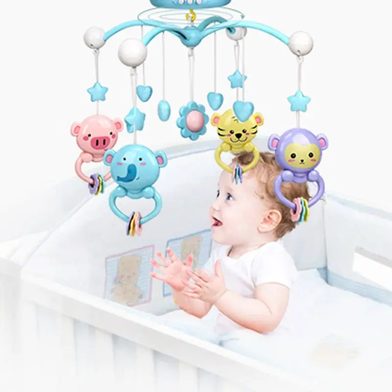 

Baby Musical Crib Rattle Cot Mobile Stars Dreams Light Flash Nusery Lullaby Toy R7RB