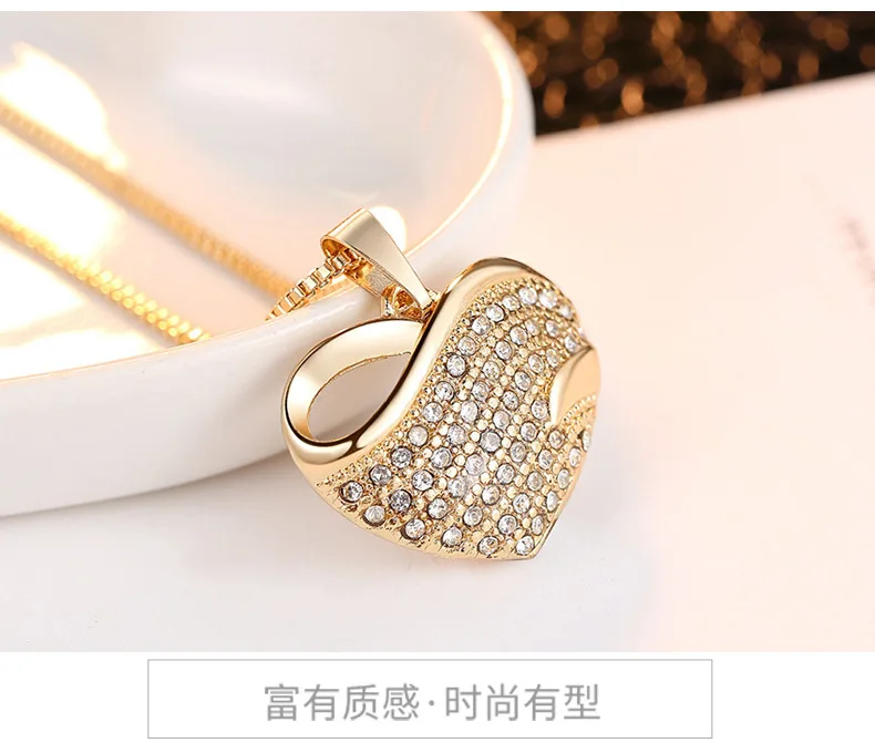 RNAFASHION ювелирные изделия в форме сердца ожерелья и подвески серьги гвоздики